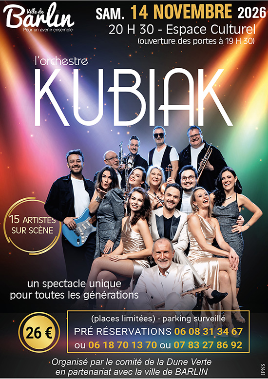 Affiche : Concert de l'orchestre Kubiak