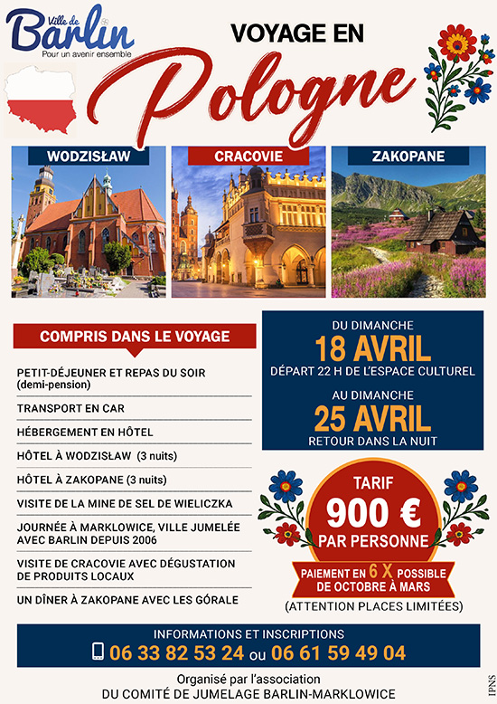 Affiche : Voyage en Pologne